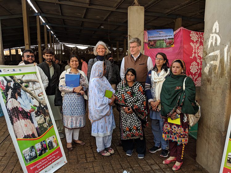 European Union Delegation visits Engro Foods beneficiary dairy farmer in Karachi