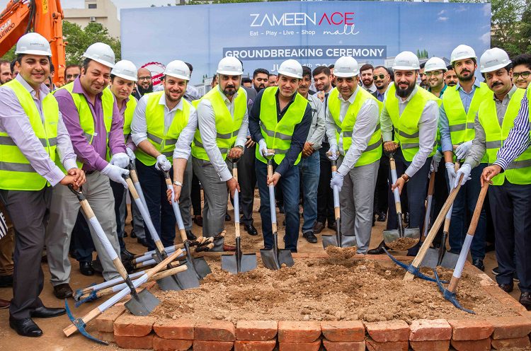 Ground broken for Zameen Developments’ latest project Zameen Ace Mall in DHA Islamabad