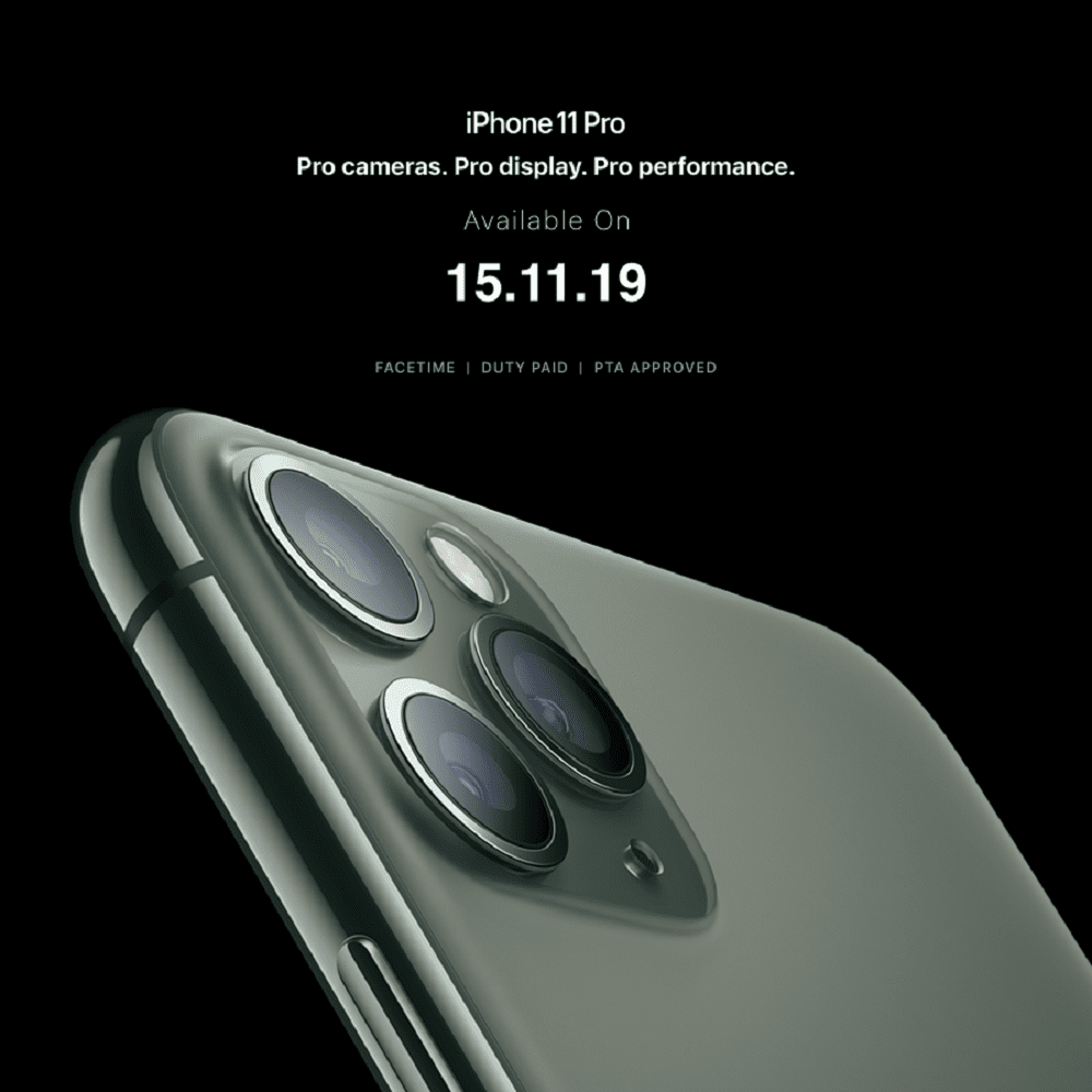 iPhone 11 and iPhone 11 Pro open today for pre-booking in Pakistan