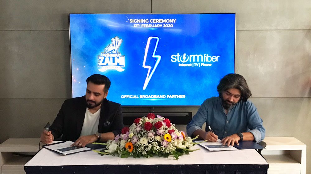 StormFiber joins forces once again with Peshawar Zalmi, becomes its official broadband partner for PSL 5