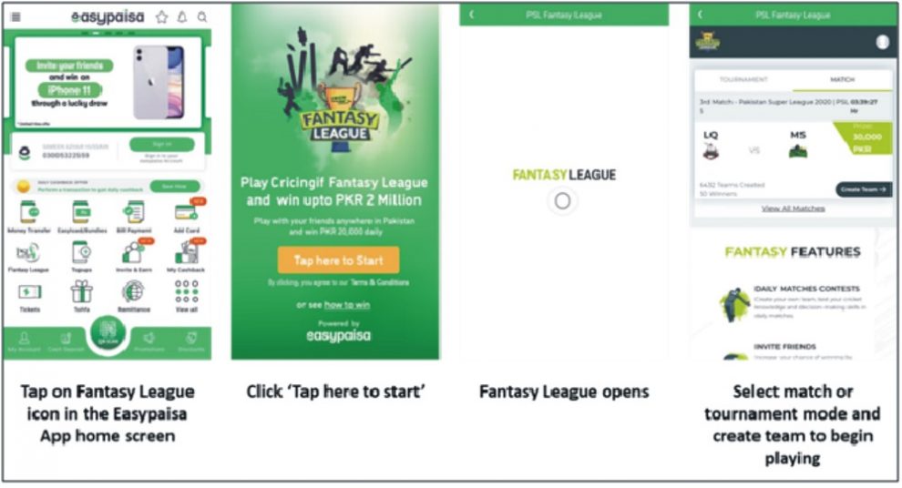 Play PSL Fantasy League on Easypaisa App and Win Big
