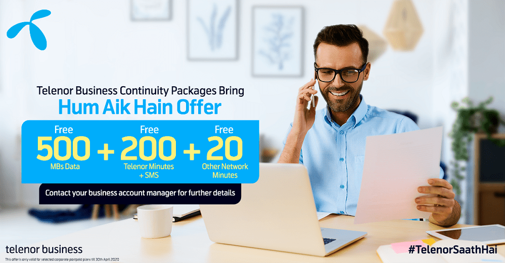 Telenor Pakistan offers‘ Business Continuity Packages’ to support business community