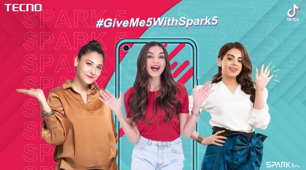 TECNO’s #GiveMe5withSpark5 Challenge Breaks A Record of 100M Views on Social Media