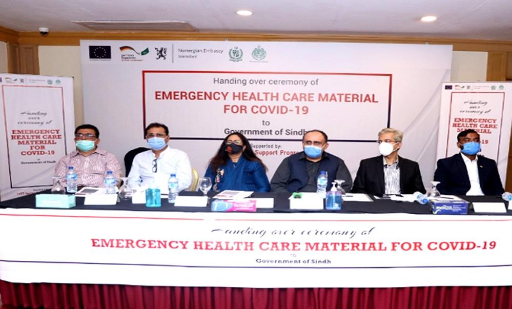 TVET Sector Support Programme Hands Over 50,000 PPE kits and 40,000 Surgical Masks To Government Of Sindh