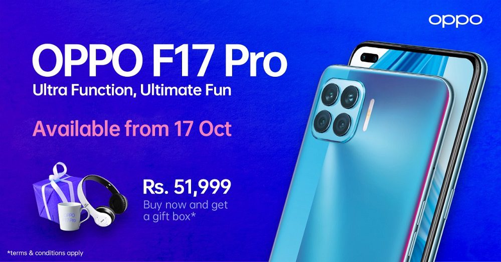 Ultra-Function, Ultimate Fun OPPO F17 Pro will be Available from 17th October 2020