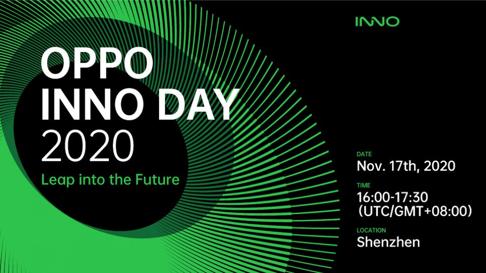 OPPO will host OPPO INNO DAY 2020 on November 17, unveiling three innovative concept products
