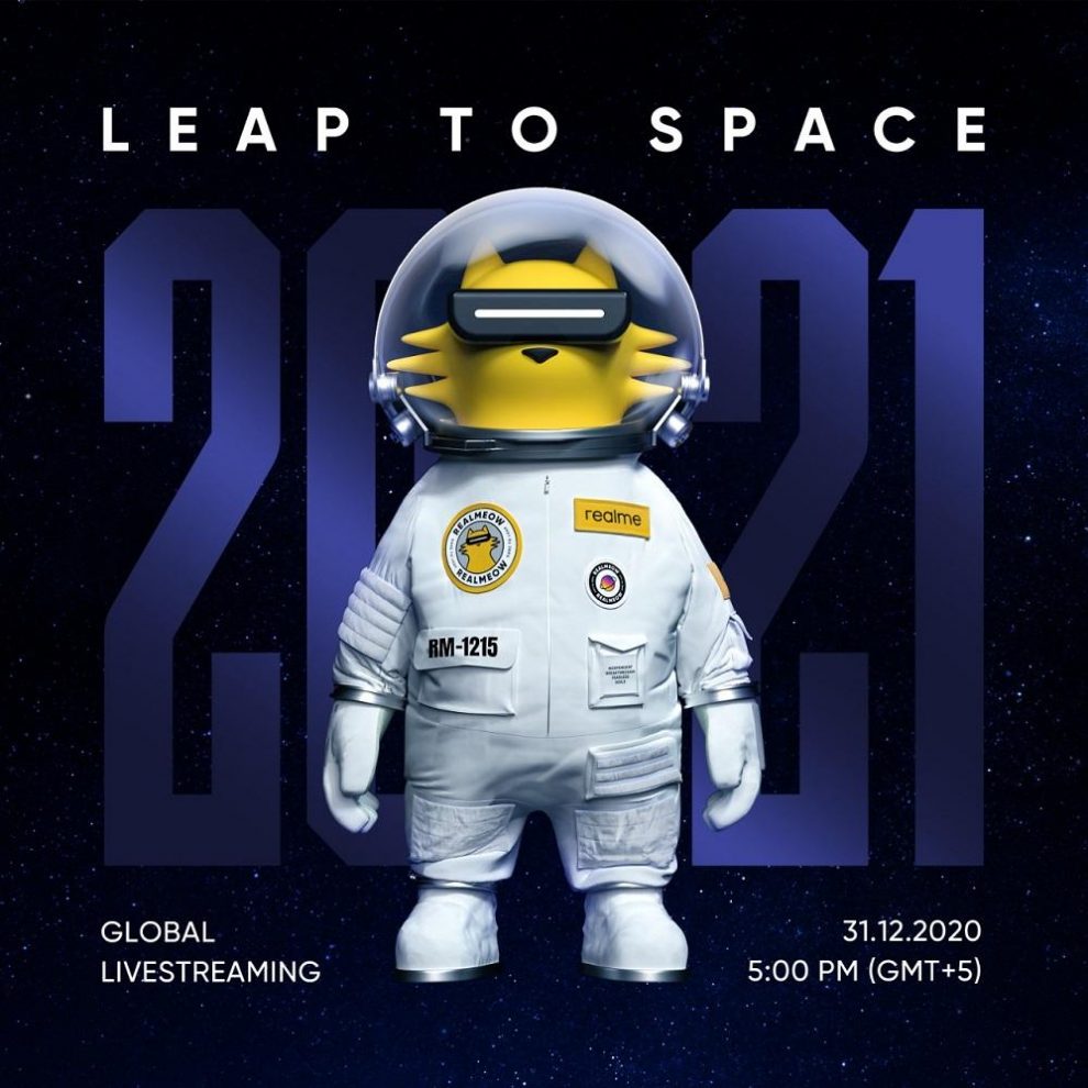Leap to space this New Year’s Eve with realmeow space adventure livestream. Hello 2021!