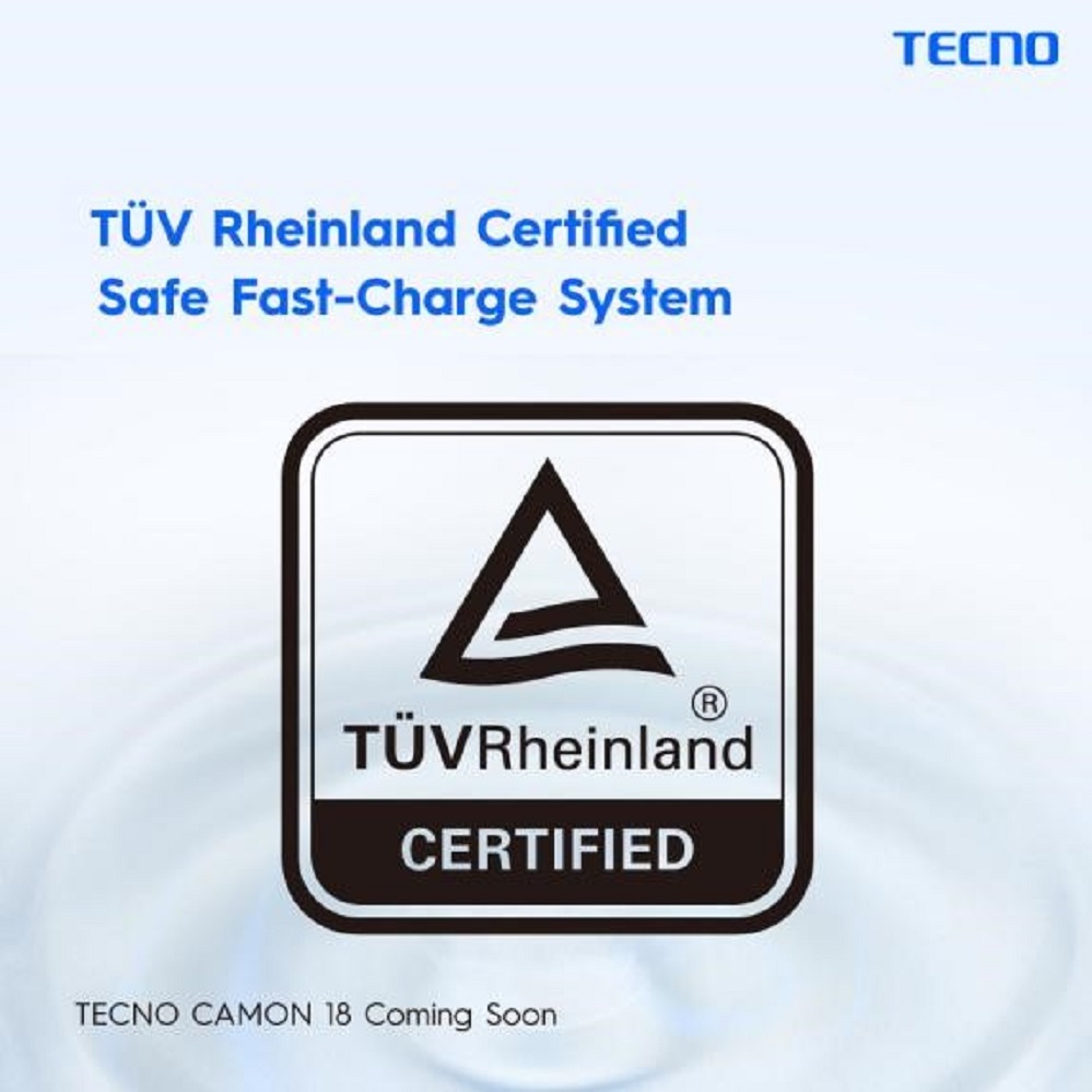 TECNO CAMON 18 Premier to come with TÜV Rheinland Certification