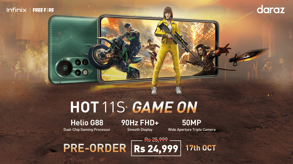 Infinix HOT 11S, a gaming champion is now available across Pakistan!