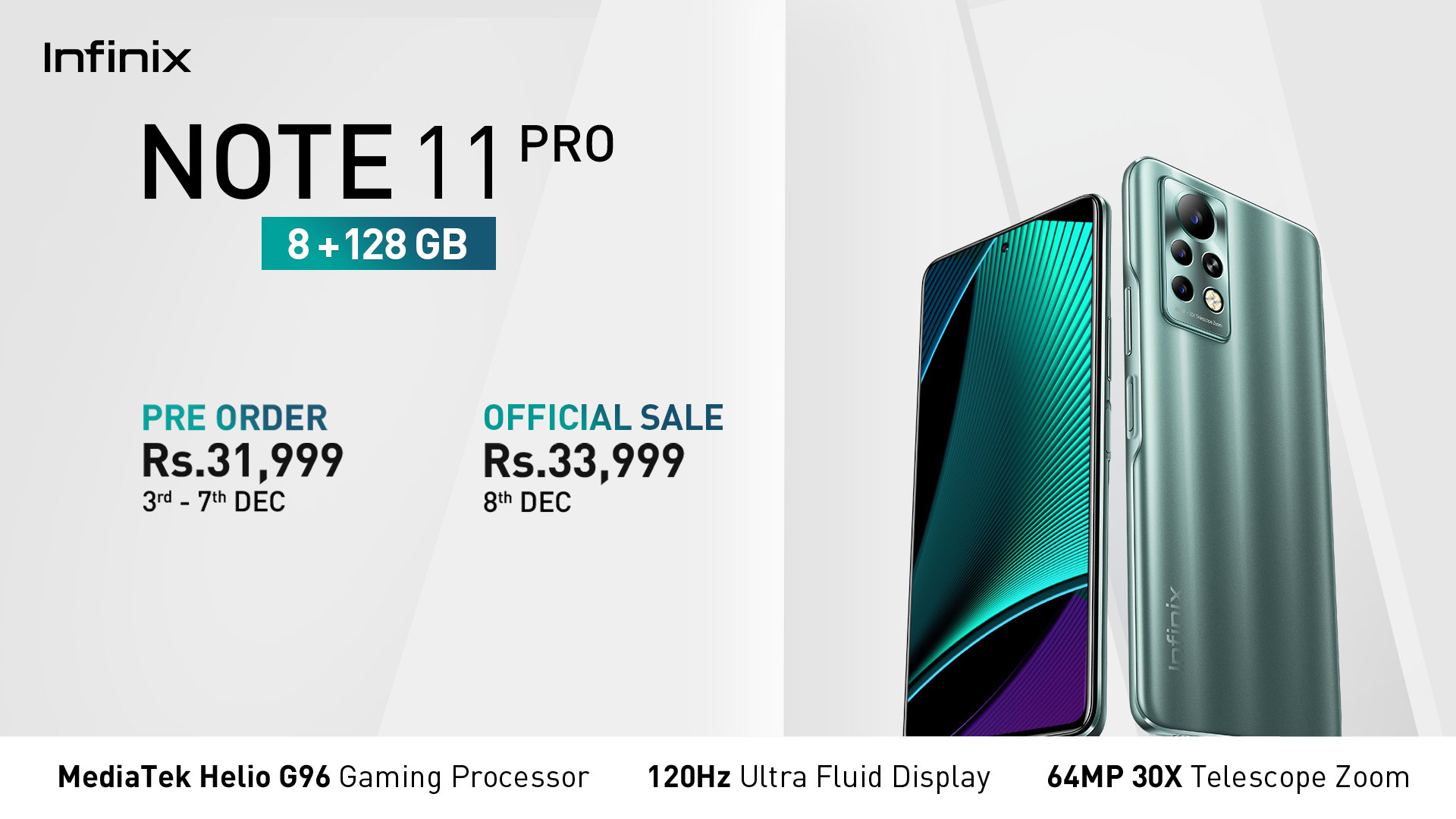 Redefining performance and speed, Infinix to bring NOTE 11 Pro with MediaTek Helio G96 Speed Up