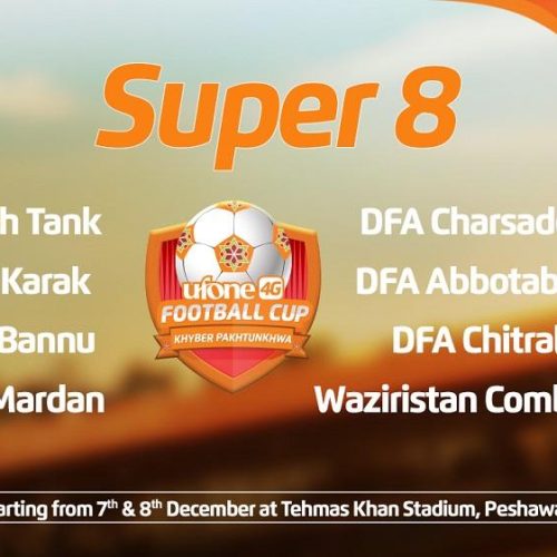 Ufone 4G Khyber Pakhtunkhwa Football Cup enters sensational Super 8 round