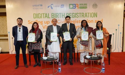 UNICEF and Telenor Pakistan hand over Digital Birth Registration system 