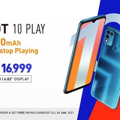 Infinix Hot 10 Play with Gigantic 6000mAh battery is up for Pre-Orders 