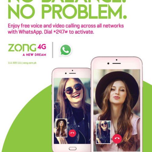 Zong 4G Offers Free, Unlimited Access On Whatsapp to Any Network